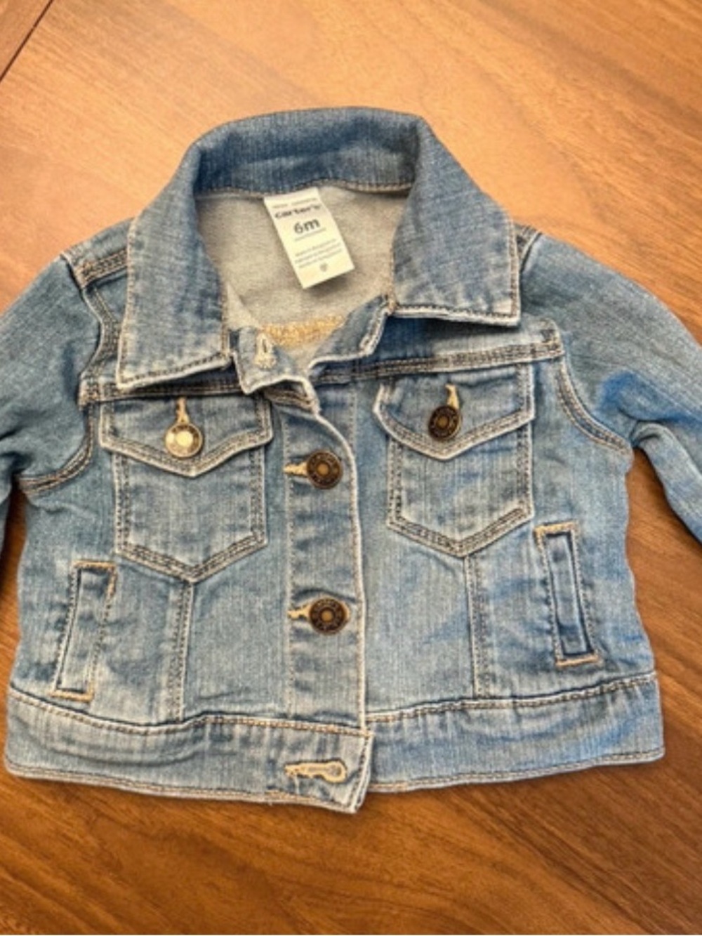 Carter's Light Wash Denim Jacket - Blue